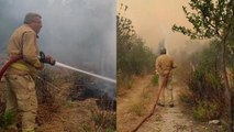 Yangınla mücadele ederken hayatını kaybeden Yaşar Cinbaş'ın son görüntüleri