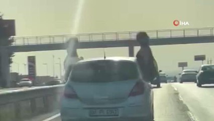 Son dakika haberi! Silivri'de tehlikeli yolculuk kamerada