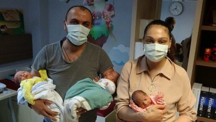 İşsiz babaya üçüz bebek sürprizi