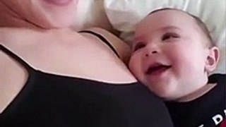 Adorable Baby Constantly Looking At His Mom’s Face With Love