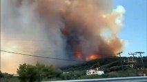 Incêndios ameaçam vilarejos na Grécia