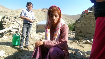 Sele kapılmaktan son anda kurtulan kadın üzerindeki şoku atamadı