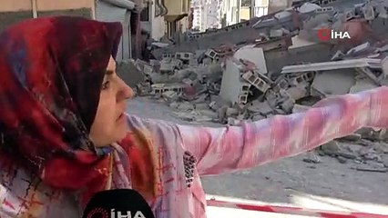 Yeni yapılan 5 katlı bina sabaha karşı çöktü