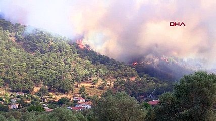 Marmaris yangınında 4’üncü gün; Alevler 2 mahallede yoğunlaştı