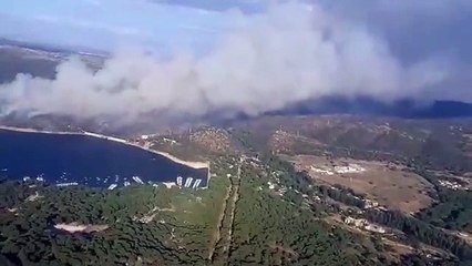 Incendio en la zona del pantano de San Juan