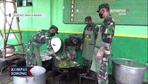 Kolaborasi TNI Polri Buka Dapur Umum Bagi Pasien Isoman