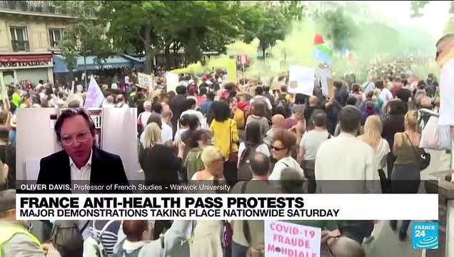 France anti-health pass protests: major demonstrations taking place nationwide saturday