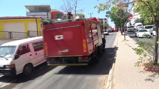 11 katlı binanın çatısında çıkan yangın kontrol altına alındı