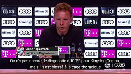 Bayern Munich - Nagelsmann rassurant sur Coman : "Je pense qu'il ne s'agit que d'une côte froissée"