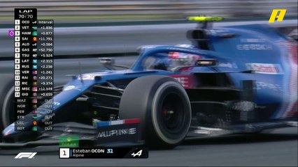 لحظات لن تنسى: إستيبان أوكون يفوز بأول سباق فورمولا1 في تاريخه وفيتيل يخطف الوصافة