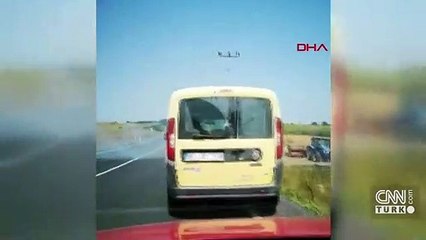 Yangına saman balyası ile müdahale