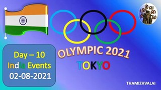 Olympics 2021 events India - 02-08-2021 | Olympic 2021 Schedule India Published 2 Aug 2021
