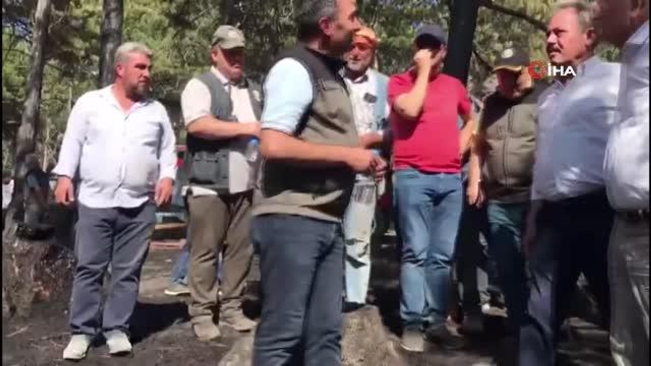 AK Parti Milletvekili Tin, yangın alanında incelemelerde bulundu