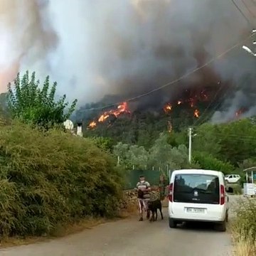 Gazeteci Zeynel Lüle, Marmaris Hisarönü mahallesi'nden son görüntüleri paylaştı