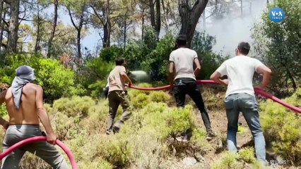 Söndürme Çalışmalarına Halk da Destek Veriyor