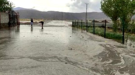 Ağrı'da sağanak yağış sele neden oldu