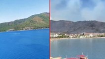 Bu görüntüleri izlemeye yürek dayanmaz! İşte Marmaris'in yangından önceki ve sonraki hali