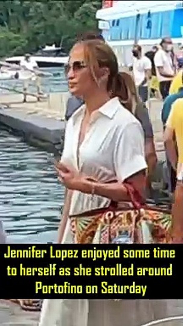 Jennifer Lopez Enjoys Some Time To Herself As She Strolls Around Portofino Without Ben