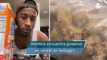 Hombre encuentra gusanos en su caja de cereal y se vuelve viral