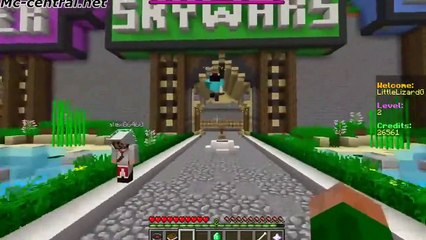 LittleLizardGaming Minecraft Challenge - RACE TRACK SKY WARS!