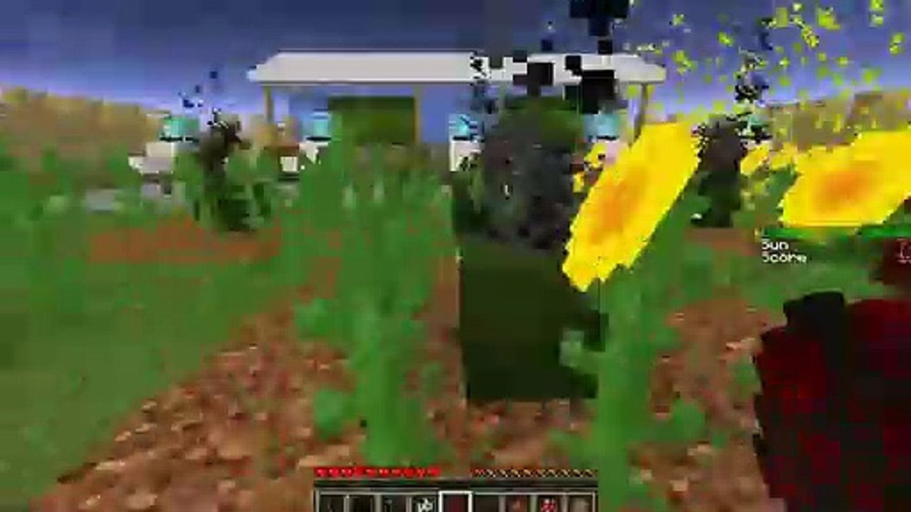 Minecraft School littlelizardgaming  PLANTS VS ZOMBIES ATTACK!