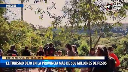 El turismo dejó en la provincia más de 508 millones de pesos y picos de ocupación del 78 por ciento