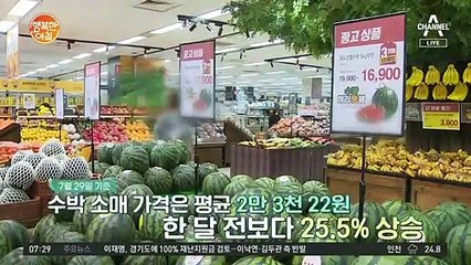 수박 3만 원, 폭염에 가격 고공행진