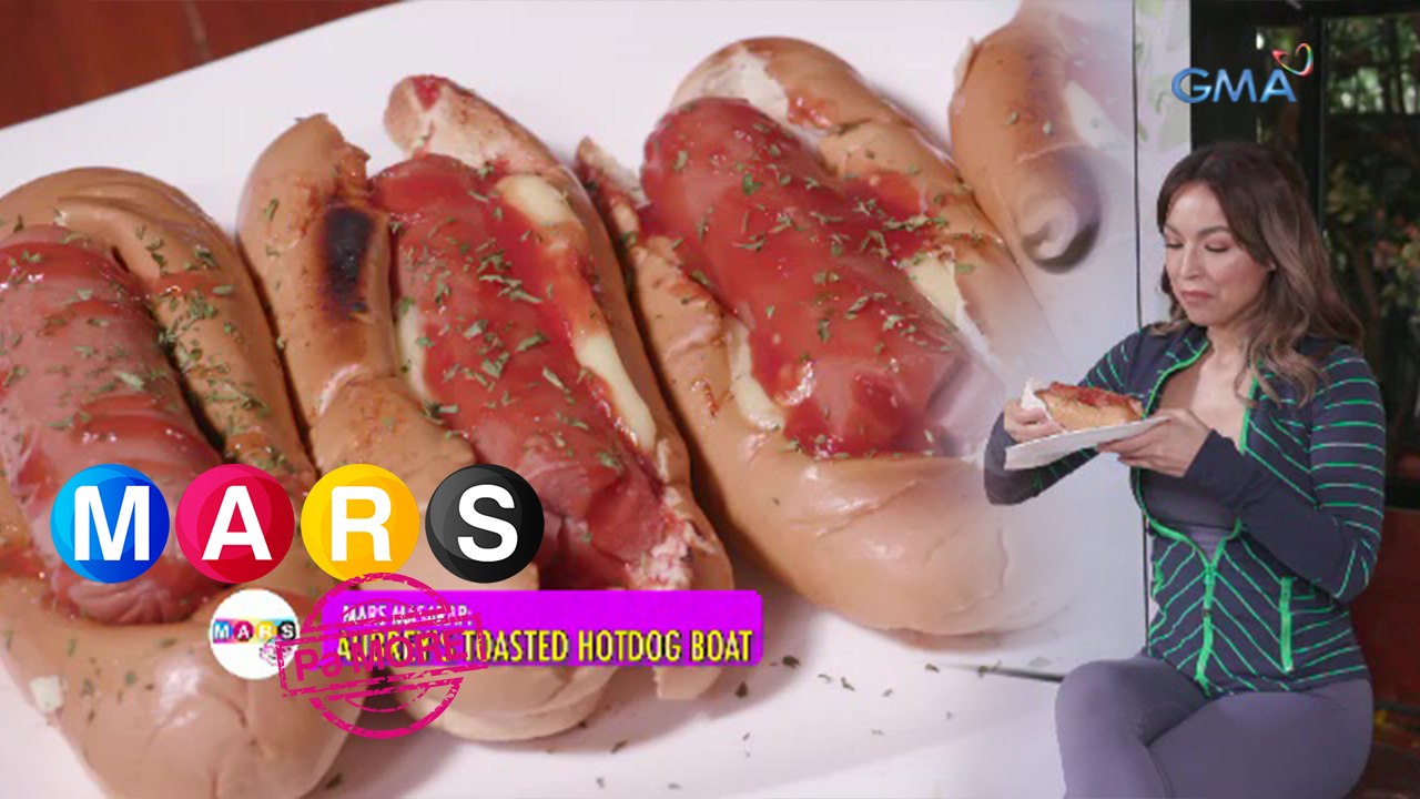 Mars Pa More: Aubrey Miles makes a toasted hotdog boat! | Mars Masarap