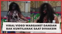 Viral Video Warganet Dandan Bak Kuntilanak saat Divaksin, Nakes sampai 'Menjerit'