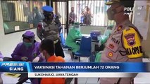 Polres Sukoharjo Memberikan Vaksinasi 72 Orang Tahanan