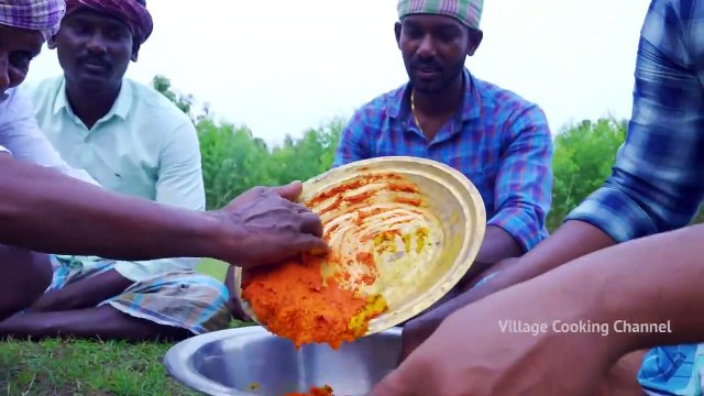 20 GOAT MUTTON LEGS _ Full Mutton Leg Fry Recipe Cooking in Village _ Fried Mutton Recipes