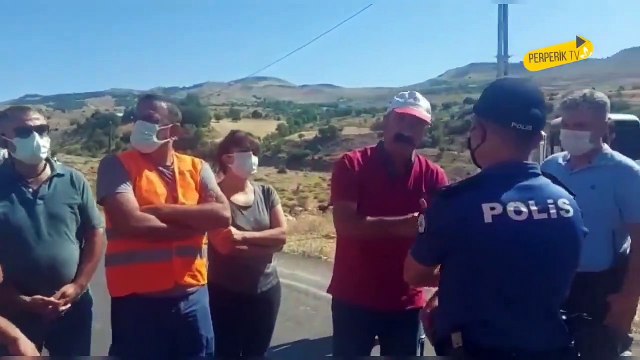 Tunceli'de yangın söndürmeye gitmek isteyenlere izin verilmedi