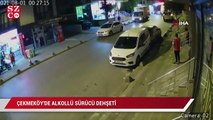 Çekmeköy’de alkollü sürücü dehşeti: Park halindeki 10 araca çarptı