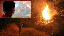 Bodrum Belediye Başkanı Aras, Mazı-Çökertme arasındaki yangını canlı yayınladı: Artık ne yapacağımızı şaşırdık