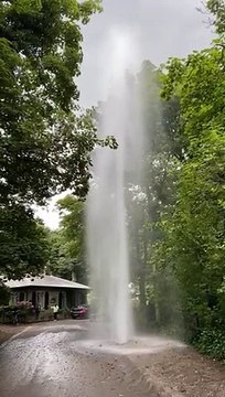 An unexpected water feature at Haigh Woodland Park