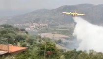 Librizzi (ME) - Incendio boschivo, in azione Canadair (02.08.21)