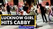 Lucknow girl seen hitting cab driver in viral video | Oneindia News
