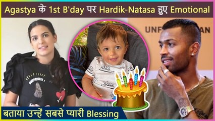Natasa -Hardik Share Emotional Post As Son Agastya Turns 1