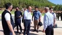 İçişleri Bakanı Soylu, incelemelerde bulunmak üzere Muğla'ya geldi