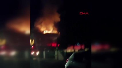 SERİK'TE VİLLADA YANGIN