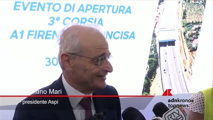 Terza corsia A1, Mari (presidente Autostrade): "Tassello significativo"