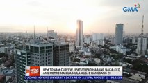 8PM to 4AM curfew, ipatutupad habang naka-ECQ ang Metro Manila mula Aug. 6 hanggang 20 | 24 Oras News Alert