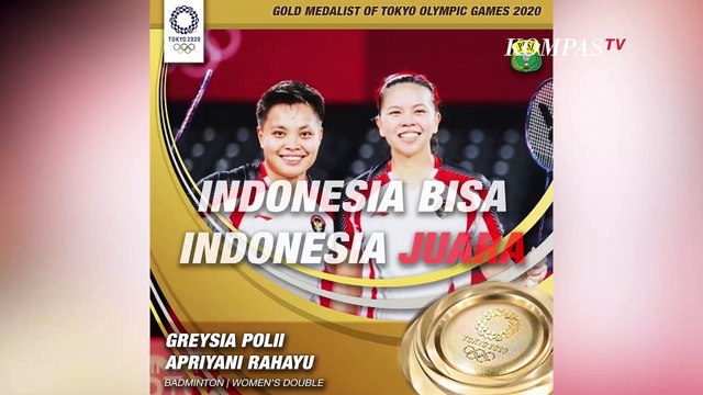 Bangga!!! Ganda Putri Greysia Polii & Apriyani Rahayu Raih Emas di Olimpiade Tokyo 2021