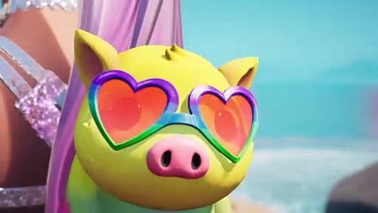 Fortnite Rift Tour con Ariana Grande y su mochila Piggy Smallz