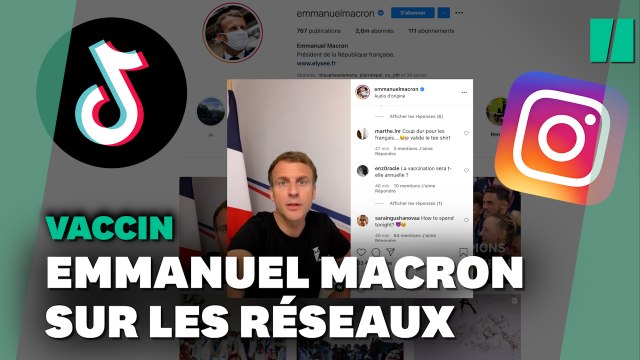 Covid-19: Macron sur Tiktok et Instagram pour répondre aux fausses rumeurs sur les vaccins