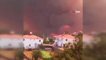 Isparta Çandır Köyü'ndeki yangın yerleşim yerlerini tehdit ediyor