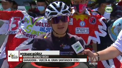 Miryam Núñez ganó la Vuelta al Gran Santander en Colombia