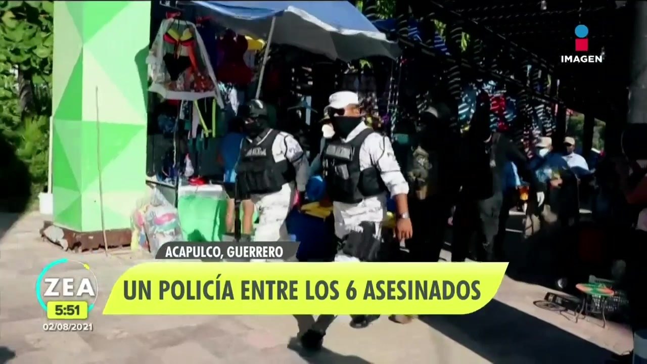 Seis asesinatos en Acapulco durante el fin de semana