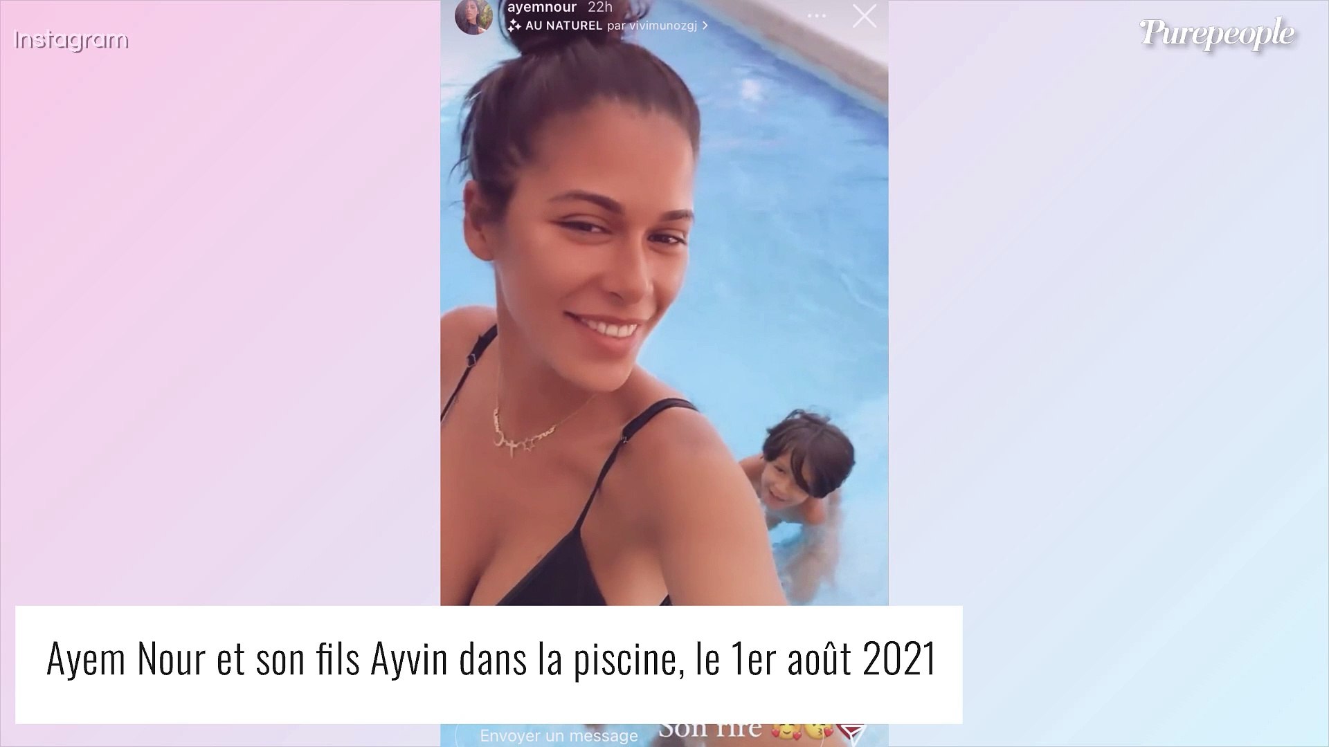 Ayem Nour Devoile Le Visage D Ayvin Pour La Premiere Fois Il Lui Ressemble Beaucoup Video Dailymotion
