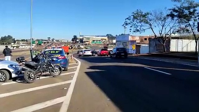 Segundo PRF, passagem de veículos no Trevo Cataratas será complicada das 07h às 09h